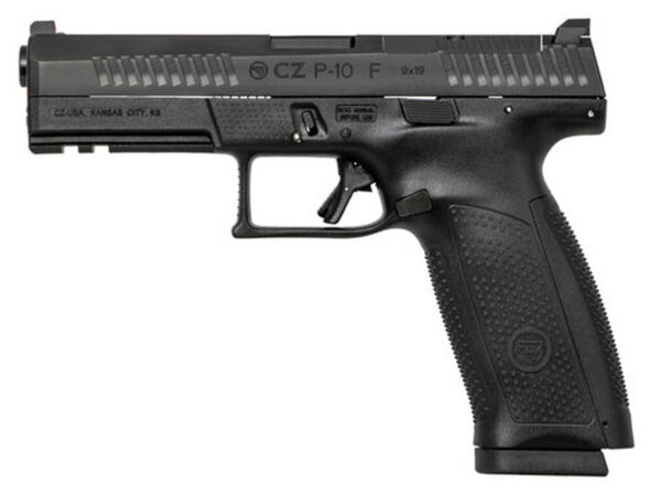 CZ P-10 Full Size 9mm, 4.5" Barrel, 19rd, Optics Ready, Black