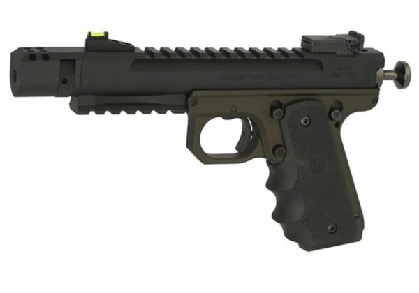 Volquartsen Scorpion .22, 4.5" Barrel, OD Green Frame, Black Hogue Grip