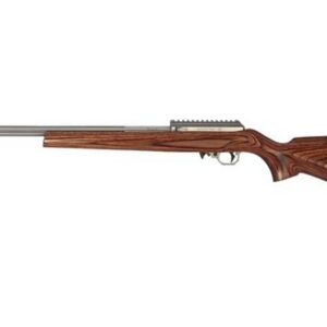 Volquartsen Deluxe .17 HMR, 20" Threaded Barrel, Brown Laminated Sporter Stock, 8rd