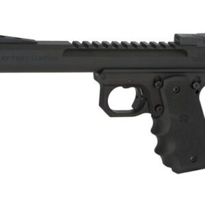 Volquartsen Scorpion Limited Model .22 LR, 6" Barrel, 1911 Style Frame, Hi-Viz Front With Target Rear, Hogue Grips, Black