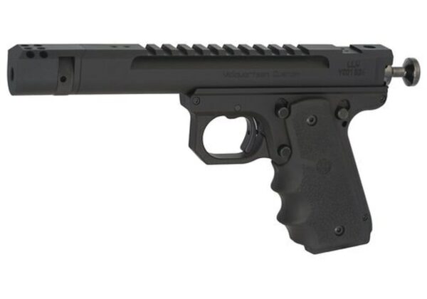 Volquartsen Scorpion Open Model .22 LR, 4.5" Barrel, 1911 Style Frame, Compensator, Hogue Grips, Black