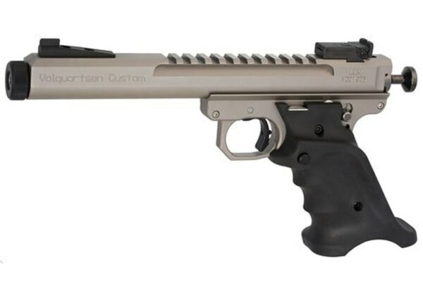 Volquartsen Scorpion .22 LR, 6" Barrel, Target 22 Style Frame, Volthane Grips, Target Sights, Silver