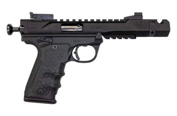 Volquartsen Black Mamba .22 Long Rifle, 4.5" Barrel, Target Sights, hiveGrips, Black, 10rd