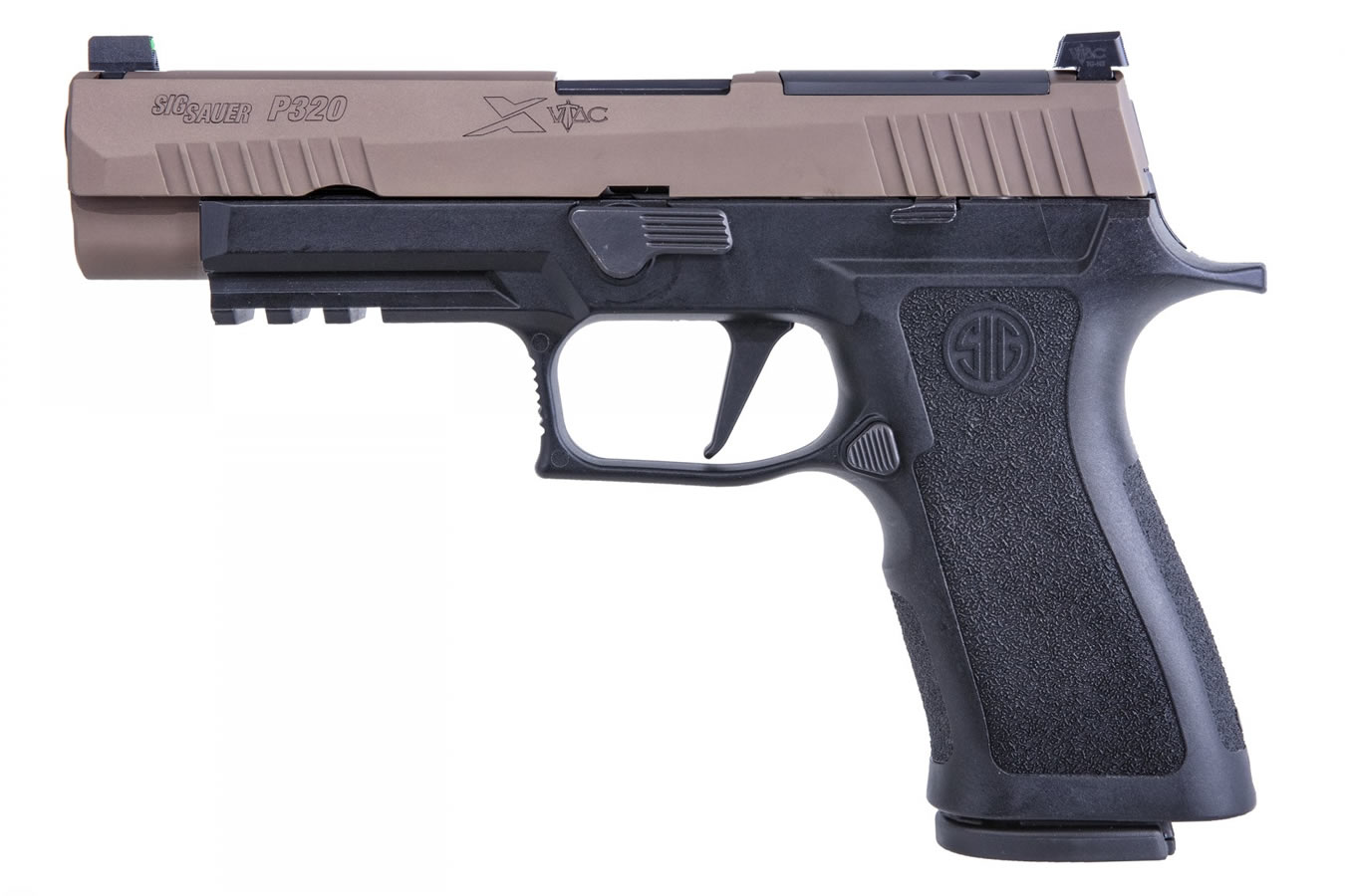 P320 X-VTAC 9mm Striker-Fired Pistol with FDE Slide and R2 Optics Plate