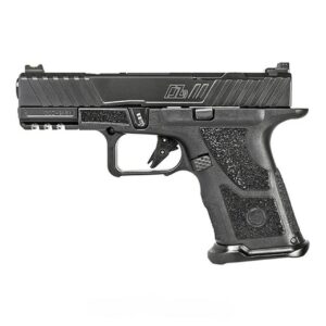 ZEV Technologies O.Z-9 Compact 9mm, 4" Match Grade Barrel, Steel Frame, Polymer Grip, Custom Black Slide And Barrel, 15Rd, ZEV PRO Flat Face Trigger, ZEV Magwell