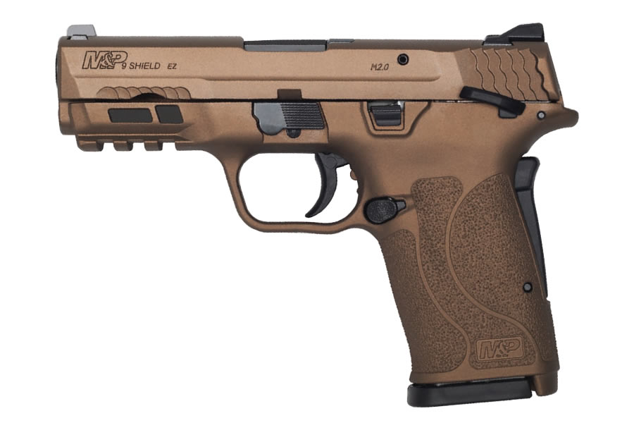 MP9 Shield M2.0 EZ 9mm Pistol with Burnt Bronze Cerakote Finish and Thumb Safety - Firearms | The Gun Shop