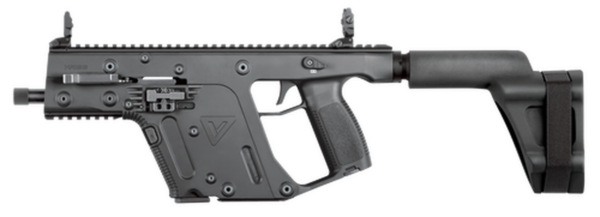 Kriss USA Vector Gen II SDP SB AR Pistol, 9mm, 6.5", 17rd, Black