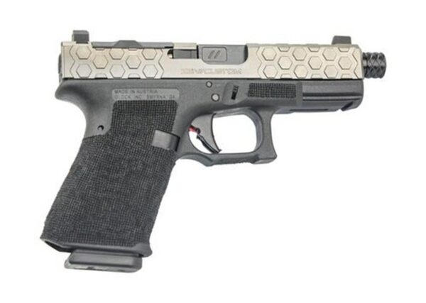 Zev Technologies Glock 19, 9mm, Grey Hex RMR Cut Slide, Threaded, Zev Fulcrum Trigger