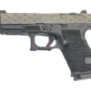Zev Technologies Glock 19, 9mm, Grey Hex RMR Cut Slide, Threaded, Zev Fulcrum Trigger
