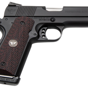Wilson Combat 1911 Professional Elite 45 ACP Single 4" Barrel Black Cherry G10 Grip Black Slide