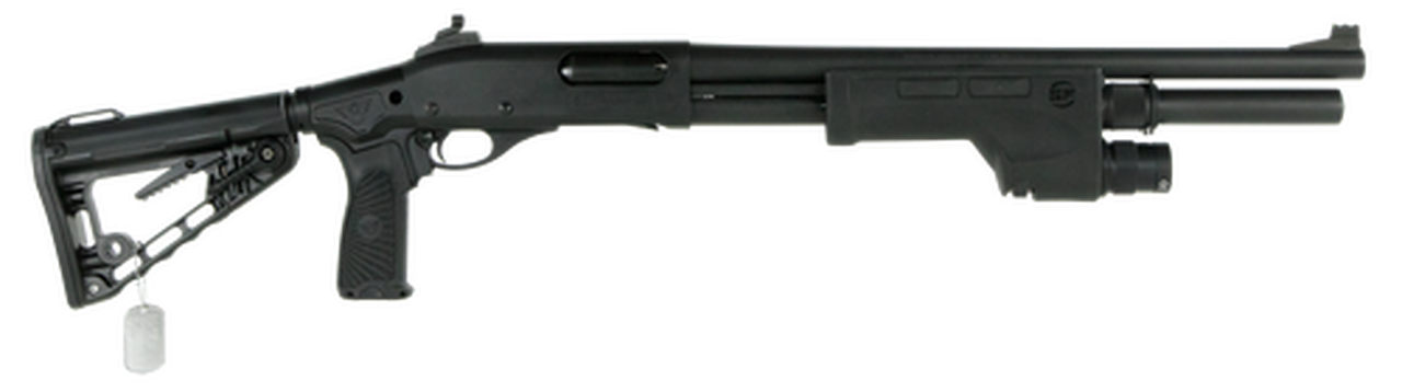 Wilson Combat CQB Pump 12 Ga, 18.5" Barrel, 3", Super-Stoc Carbine Collapsible, Black Parkerized Armor-Tuff, 6rd