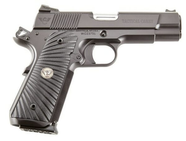 Wilson Combat 1911 Commander Tactical Carry 9mm 5" Barrel, G10 Starburst Grip, OD Green Frame. Black Carbon Slide, 8rd