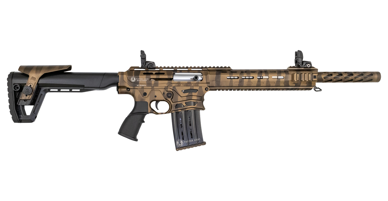 81190-DEFAULT-l AR Twelve Pro 12 Gauge Semi-Automatic Shotgun with Bronze Finish - Firearms | The Gun Shop