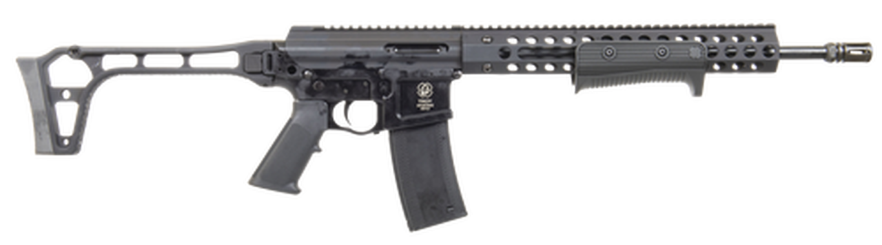 Troy PAR, Rifle, 223REM/556NATO, 16" Barrel, Black Color, Side-Folding Skeltonized Stock, 10Rd