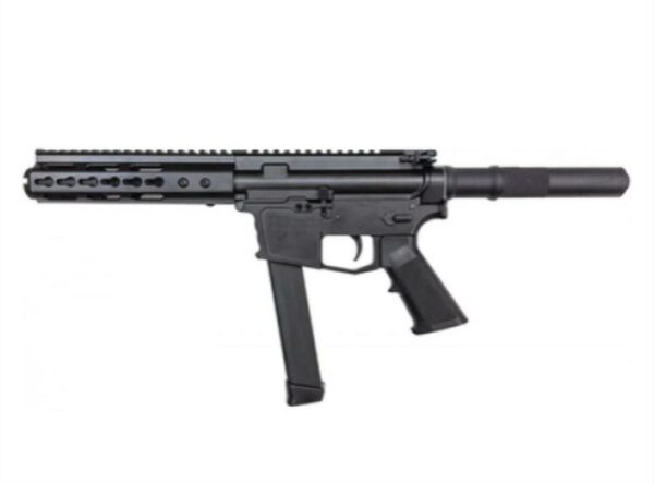 ATI AR-15 Pistol 9MM HGA Billet 5.5" Barrel, 7" KM Handguard Flash CAN 31Rd Mag