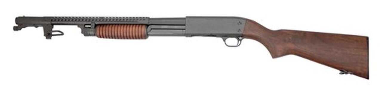 Inland Mfg M37 Trench 1 Out of 100 Collectors Pump-Action 12 Ga, 18" Barrel, 3", Wood Stock, Black Parkerized, 4rd