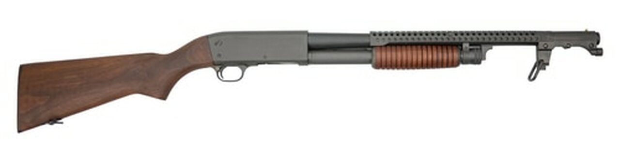 Inland Mfg M37 Trench 1 Out of 100 Collectors Pump-Action 12 Ga, 18" Barrel, 3", Wood Stock, Black Parkerized, 4rd