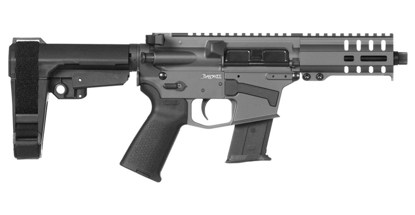 Banshee 300 Mk57 5.7x28mm Semi-Automatic Pistol with Sniper Gray Cerakote Finish - AR-15 Pistols | The Gun Shop