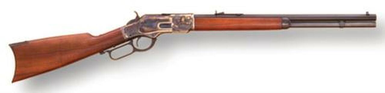 Cimarron Firearms Model 1873 Short Rifle .357 Magnum 20" Octagon Barrel Blue Finish Case Hardened Frame Walnut Stock 10rd