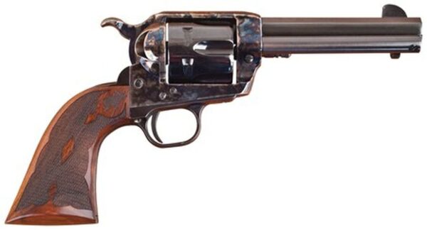 Cimarron Firearms Eliminator-8 .45 Long Colt 4.75" Barrel Standard Blue Finish Case Hardened Pre-War Frame Walnut Checkered Army Grip