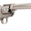 Cimarron S.A.A. Frontier Engraved .45 Long Colt5.5.5" Barrel Nickel Finish, Ivory Type Grips 6 Round
