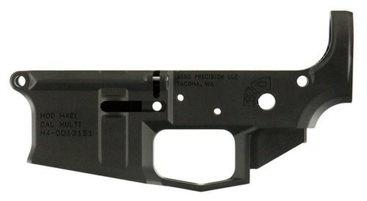 Aero Precision M4E1 AR-15 Multi-Cal Stripped Lower Receiver, Black