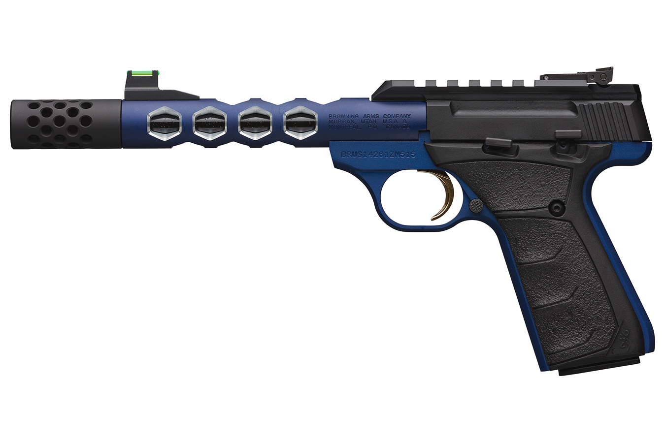 Buck Mark Plus Vision Blue 22LR Suppressor Ready Rimfire Pistol - Firearms | The Gun Shop