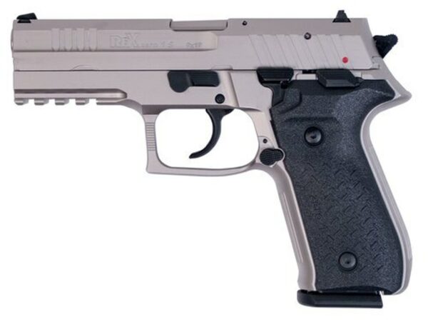 Arex Rex Zero 1 Standard Single/Double 9mm 4.25" Barrel, Black Polymer Grip Nickel Frame Nickel, 17rd