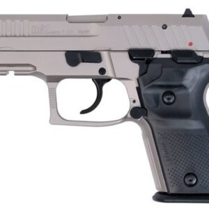Arex Rex Zero 1 Compact Single/Double 9mm 3.85" Barrel, Black Polymer Grip Nickel Frame/Slide, 15rd