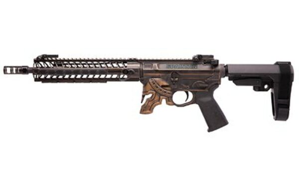 Spikes Rare Breed Spartan AR-15 Pistol, 5.56/.223, 11.5", 30rd, M-Lok, Bronze Battleworn Finish, No Mag