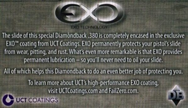 Diamondback, 380, EXO Coating