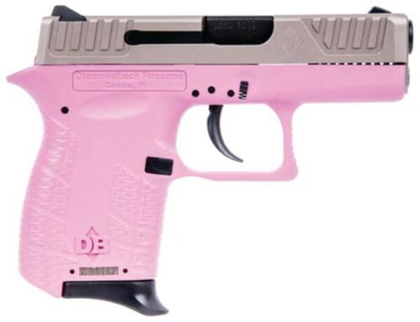 Diamondback Model DB380 EXO .380 ACP 2.8 Inch Barrel EXO Slide Coating Pink Polymer Grip 6 Round