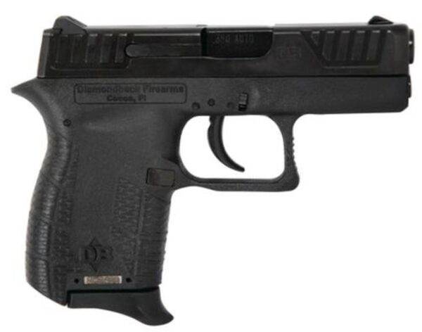 Diamondback DB9 9mm .380 ACP 2.8" Barrel SS Slide Polymer Frame Diamond Grips 6 Rd Mag