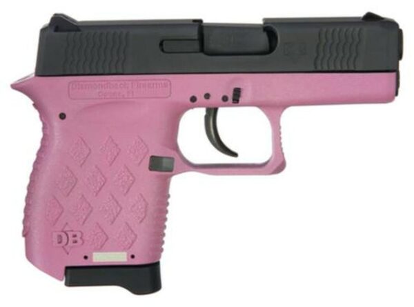 Diamondback DB9HP, 9mm, 3", 6rd, Pink Frame, Black Slide