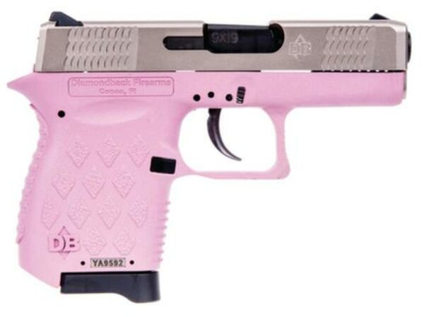 Diamondback Model DB9 EXO 9mm 3" Barrel EXO Slide Coating Pink Polymer Grip 6 Rd Mag
