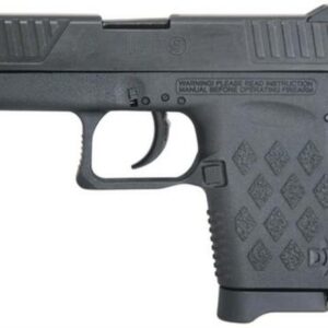Diamondback Model DB9 9mm (9x19) 3 Inch Barrel Steel Slide Black Diamond Grips Polymer Frame 6 Round