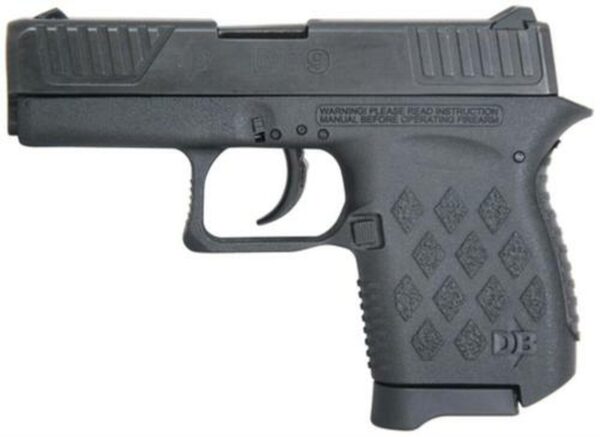 Diamondback Model DB9 9mm (9x19) 3 Inch Barrel Steel Slide Black Diamond Grips Polymer Frame 6 Round
