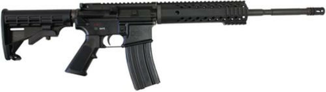 Diamondback DB-15 5.56/223 16" M4 Contour Barrel Modified 4-Rail Handguard Magpul MBUS Sights Black 30rd