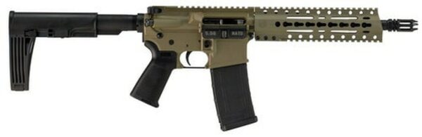 Diamondback DB15, .223/5.56, 10.5" Barrel, 30rd, A2 Grips, Flat Dark Earth
