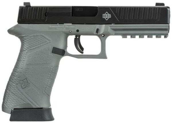 Diamondback Full Size DAO 9mm 4.75" Barrel, Gray Frame/Black Slide, 15rd