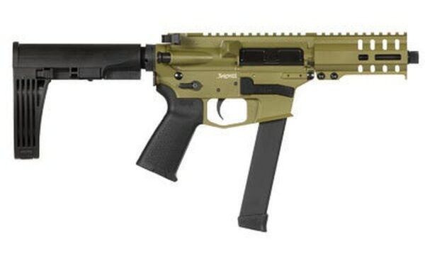 CMMG MKGS Banshee Pistol, 9mm, 5" Barrel Bazooka Green Cerakote, Pistol Brace, 33rd Mag