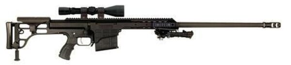BARRETT M98B .338 27" Fluted Barrel With Leupold Mark 4 LR/T Riflescope 4.5-14x50mm, Mounted