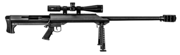 Barrett M99 with Vortex Scope, 50 BMG, 32" Barrel, Fixed Black Stock, Black Hardcoat Anodized, 1rd