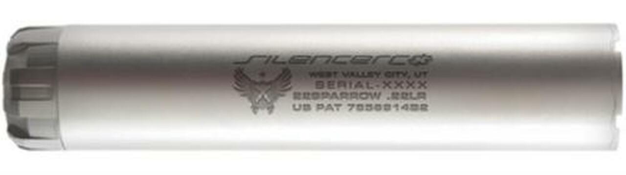 Silencerco 22LR Sparrow, Stainless Steel, 1/2x28 TPI