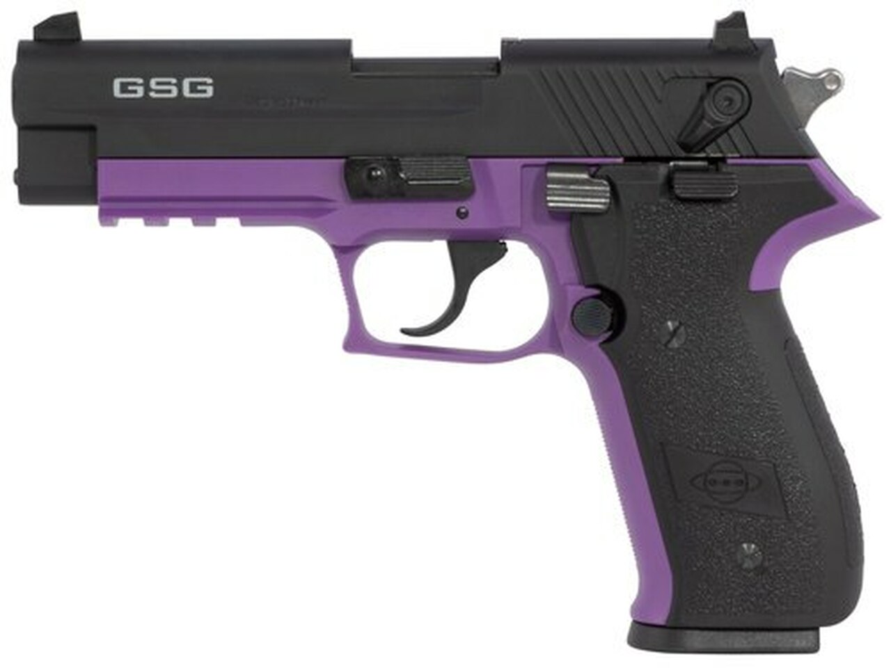 GSG FireFly .22 LR, 4" Barrel, Purple Zinc Alloy Overmolded Frame, Black Slide, 10rd