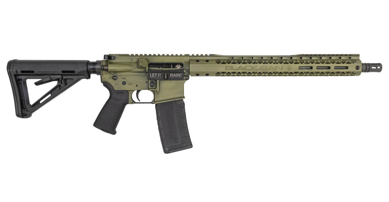Spec15 5.56mm AR-15 with Battleworn Bazooka Green Finish - Firearms | The Gun Shop