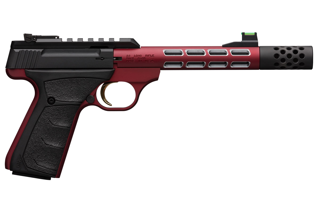 Buck Mark Plus Vision Red 22LR Suppressor Ready Rimfire Pistol - Firearms | The Gun Shop