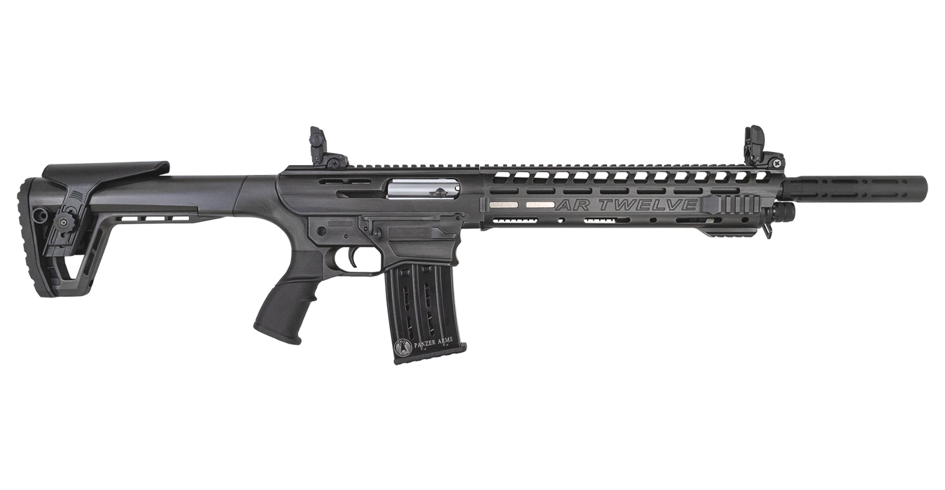 82146-DEFAULT-l AR Twelve 12 Gauge Semi-Auto Shotgun with Distressed Gray Finish - Firearms | The Gun Shop