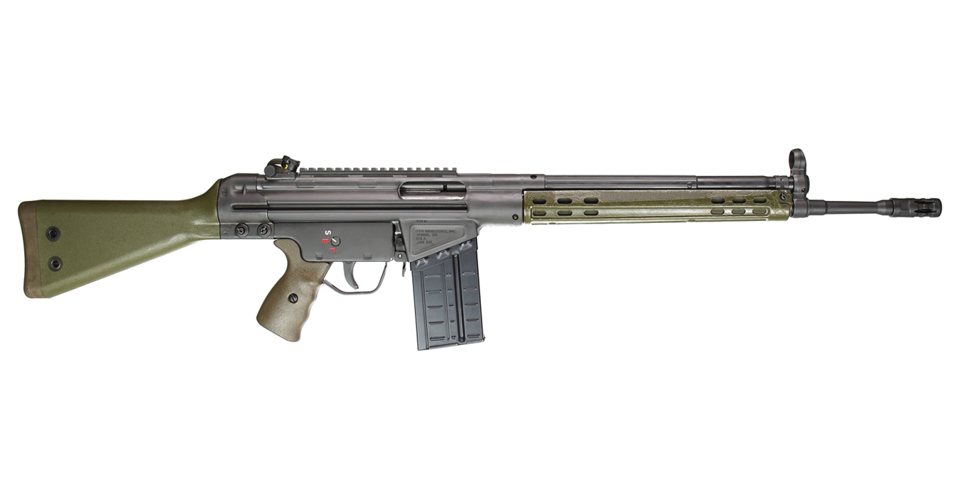 GIR 101 308 Win Semi Auto Rifle with OD Green Furniture - Firearms | The Gun Shop