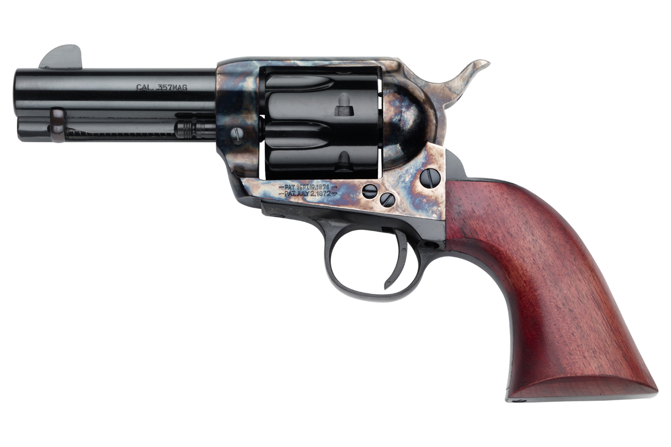 Posse 357 Magnum 6-Shot Revolver with Color Case Hardened Frame and Walnut Grips